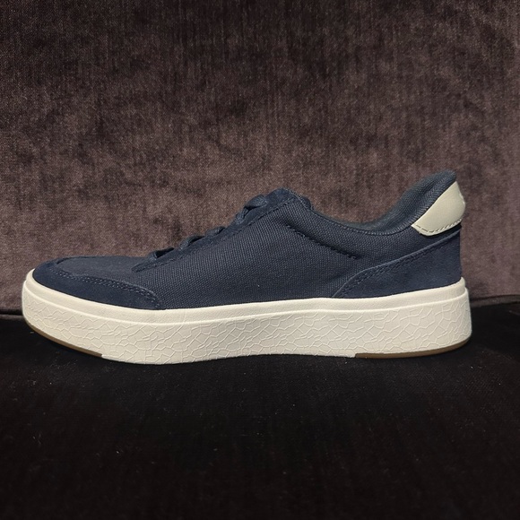 Kizik Prague Navy Blue Size Mens 6 Women’s 7.5 Canvas Suede Sneakers Hands Free - Picture 5 of 7